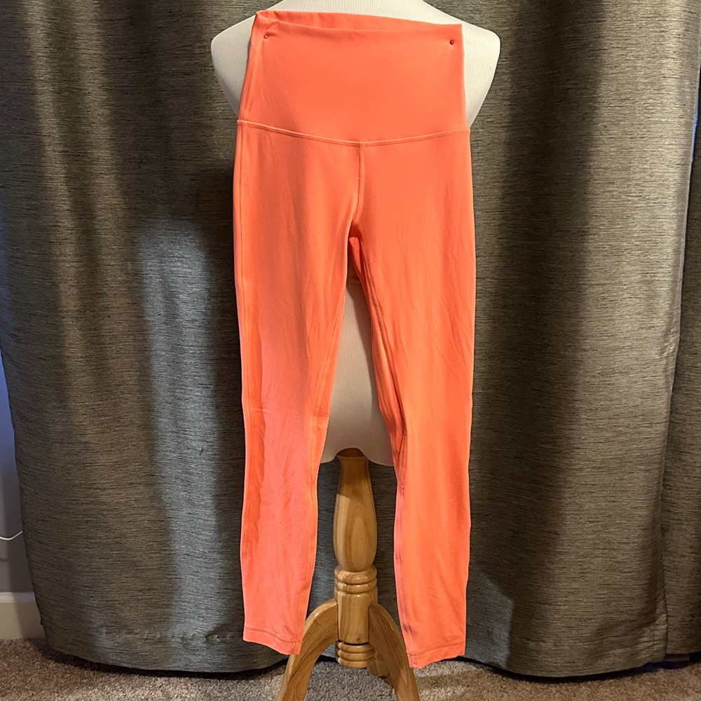 Lululemon Athletica Vibrant Coral Leggings